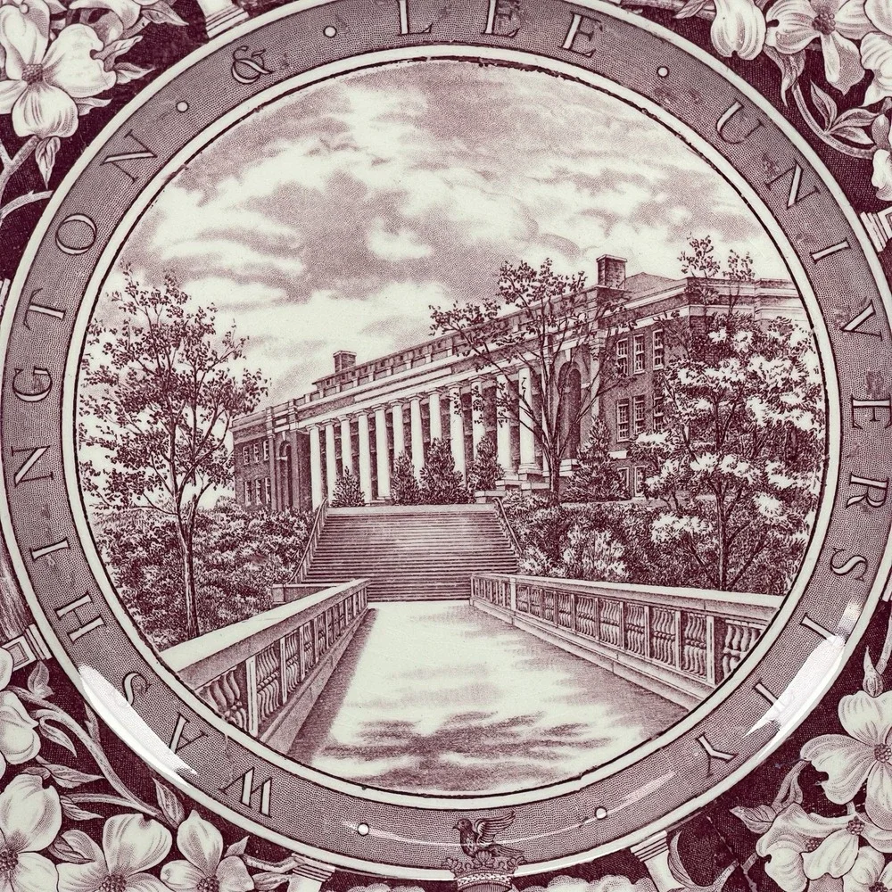 Vintage 1949 Wedgwood Washington & Lee University Doremus Gymnasium Plate 10.75